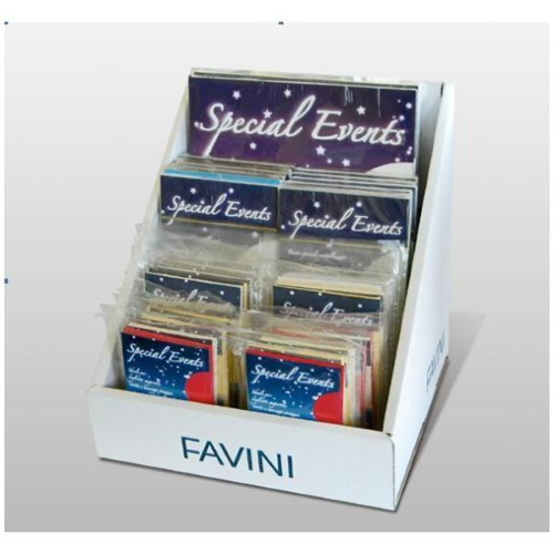 CARTOTECNICA FAVINI ESPOSITORE NATALE SPECIAL EVENT BUSTE CON CARTONCINO COLORI ASSORTITI CONF 32 Pz.